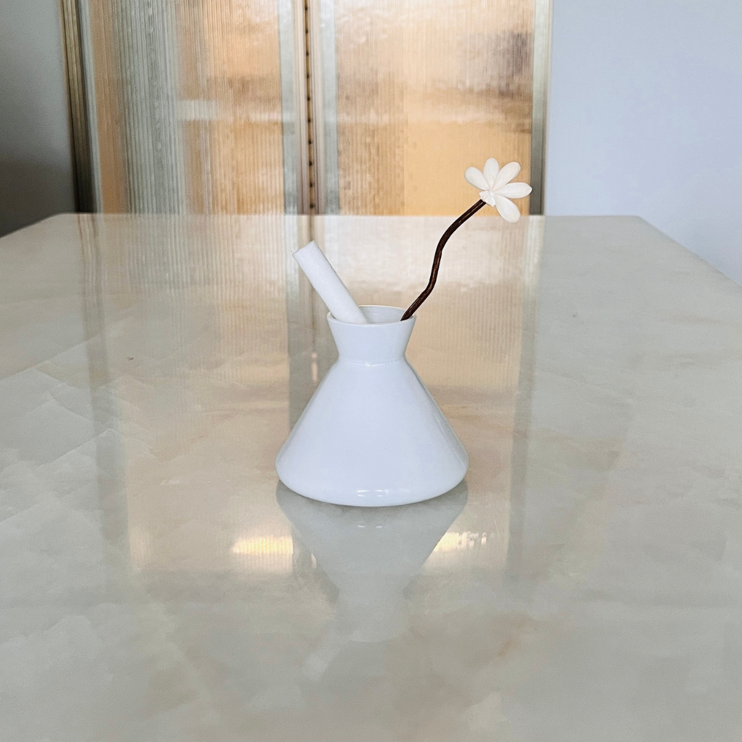 White Conical Vase
