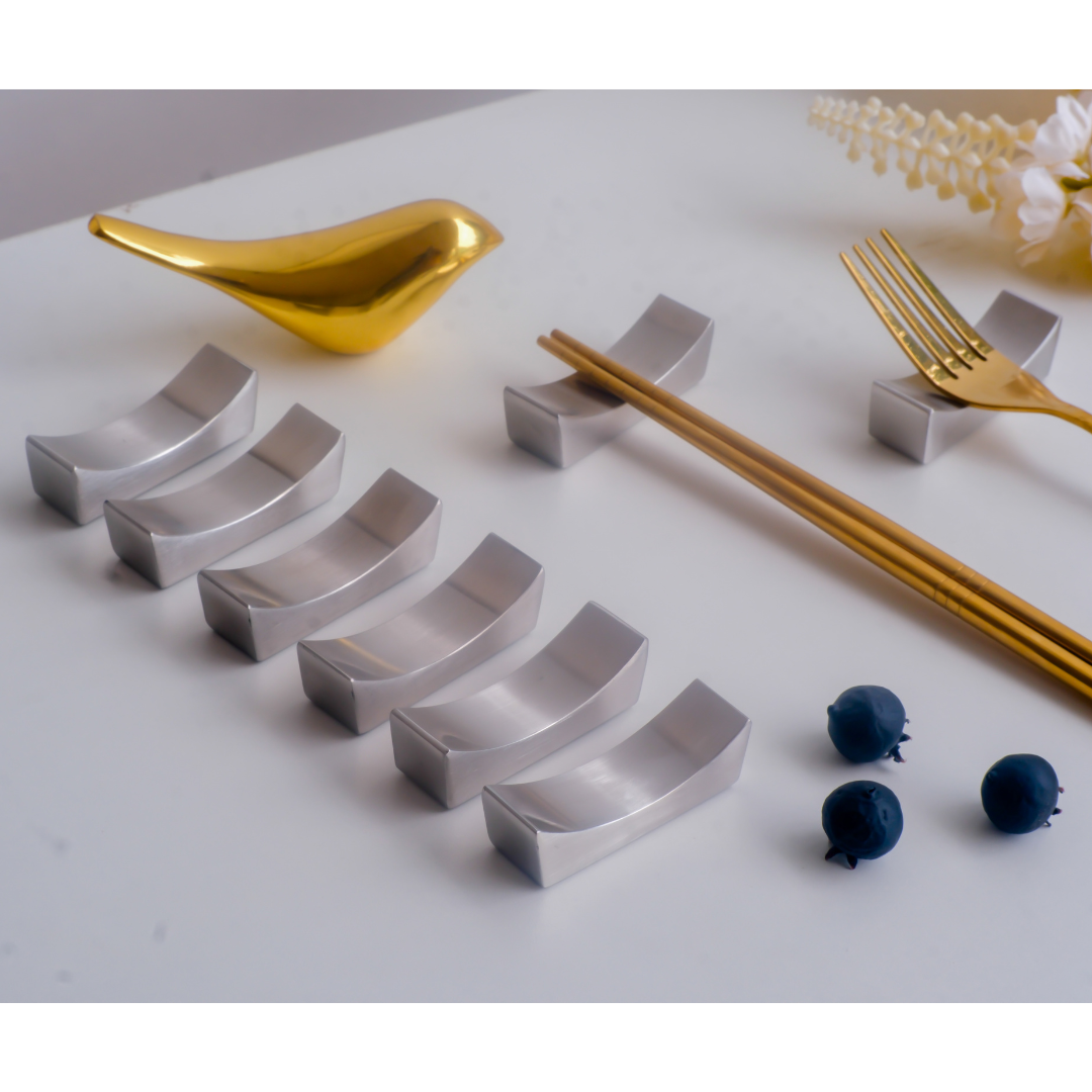 Chopstick Holders & Spoon Rest Set - Fine Dining Essentials (Set of 4, 6, 8)