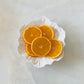 French Embossed Snack Plate - 6 inch Lotus shape