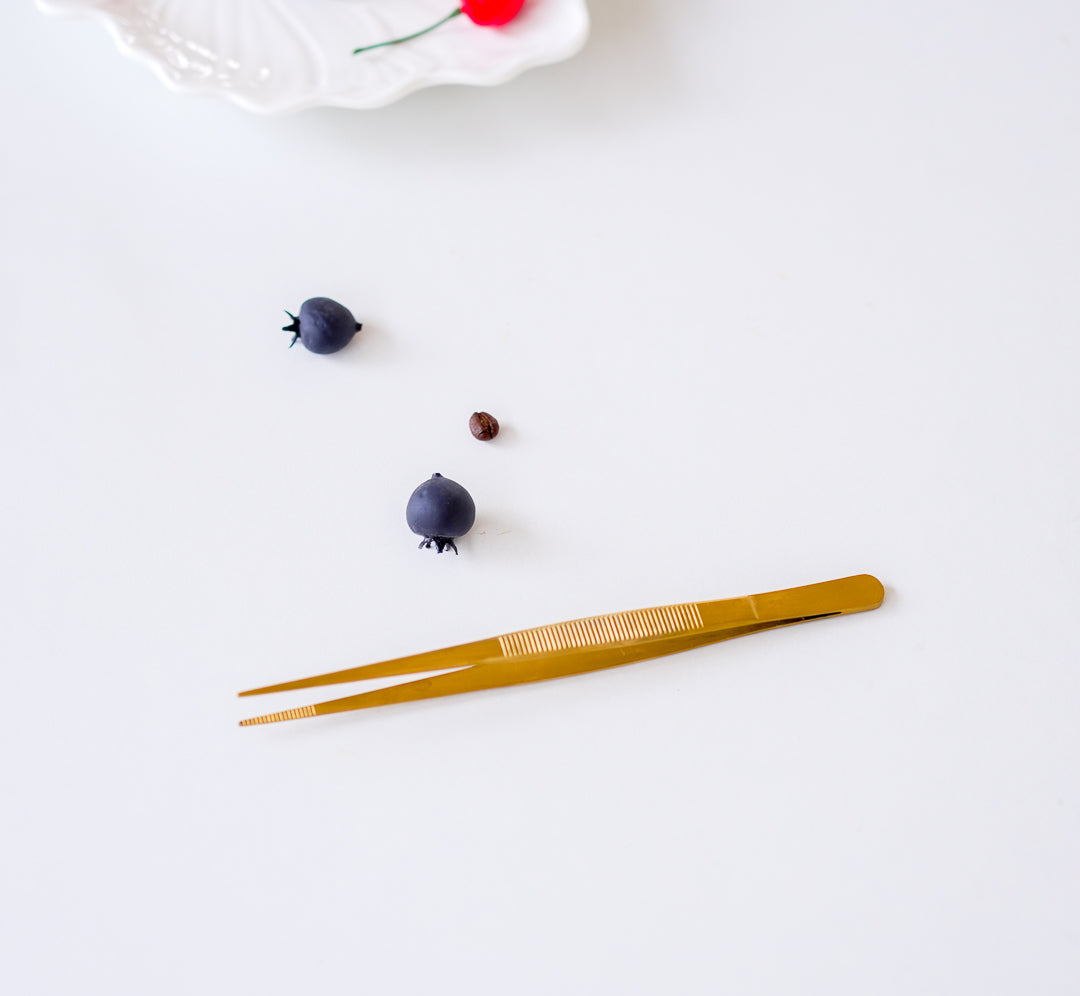 Culinary Precision Tweezers for Plating | Stainless Steel Chef Tweezers (16.5 cm)