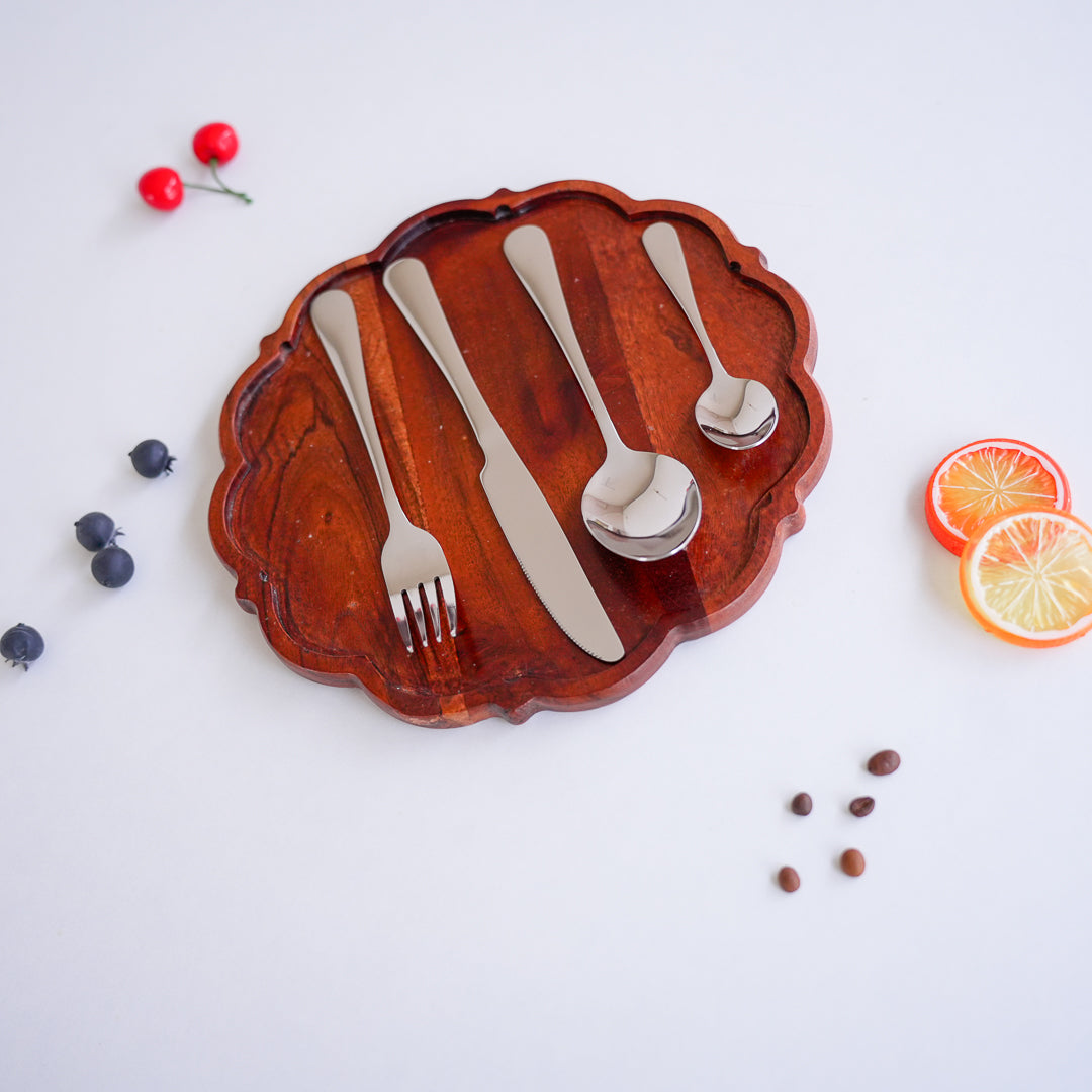 24-Piece Stainless Steel Cutlery Set | Premium Collection | Gold, Silver & Black