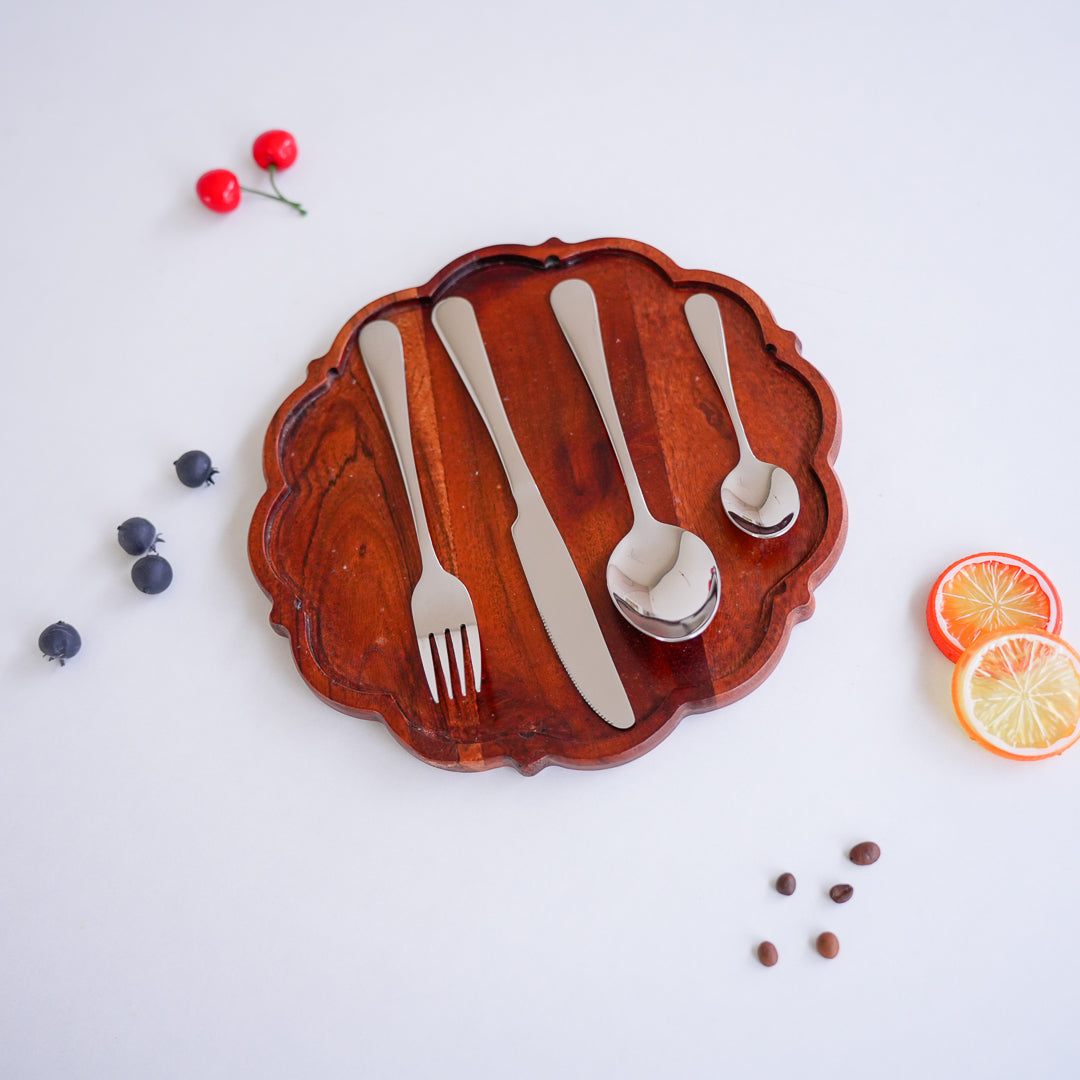 24-Piece Stainless Steel Cutlery Set | Premium Collection | Gold, Silver & Black