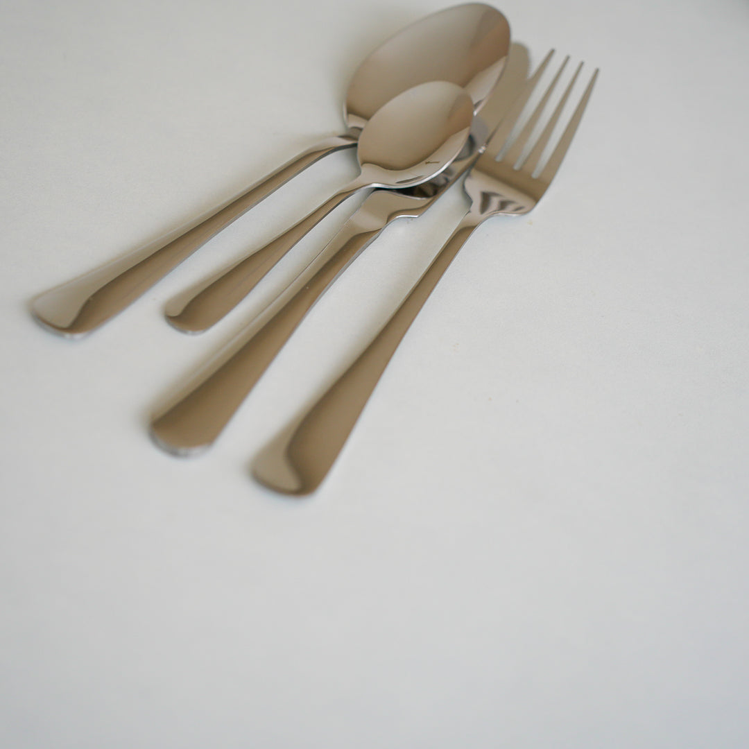 24-Piece Stainless Steel Cutlery Set | Premium Collection | Gold, Silver & Black