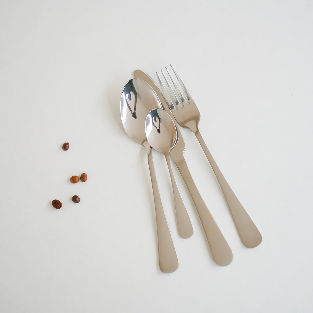 24-Piece Stainless Steel Cutlery Set | Premium Collection | Gold, Silver & Black