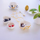 Gold Snack Tray with Heart Bowls – Gift Set