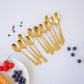 Dinner Spoons  – Set of 6 / 12 | Silver & Gold | 304 Stainless Steel