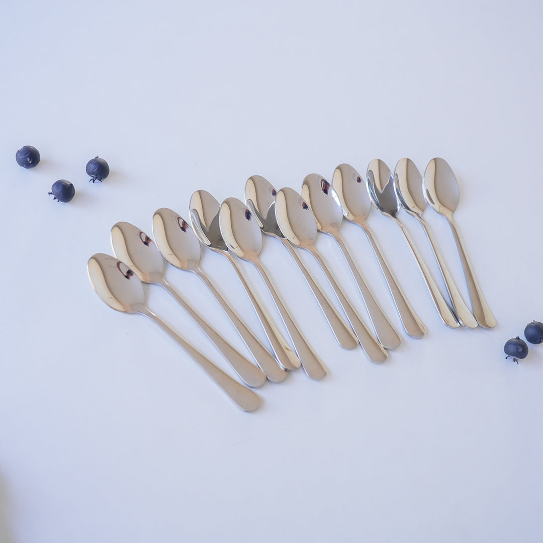 Dinner Spoons  – Set of 6 / 12 | Silver & Gold | 304 Stainless Steel