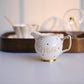 Luxury Porcelain Milk & Creamer Jar with Gold Rim – 100 ml