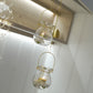 Hanging Tealight Candle Holder Lantern with Glass Vase