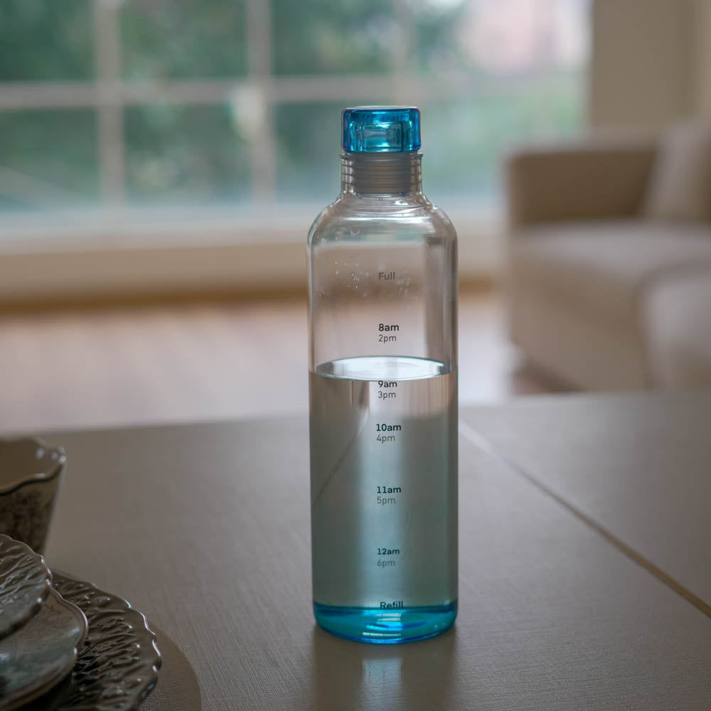 Borosilicate Glass Water Bottle (500ml) – 4 color options