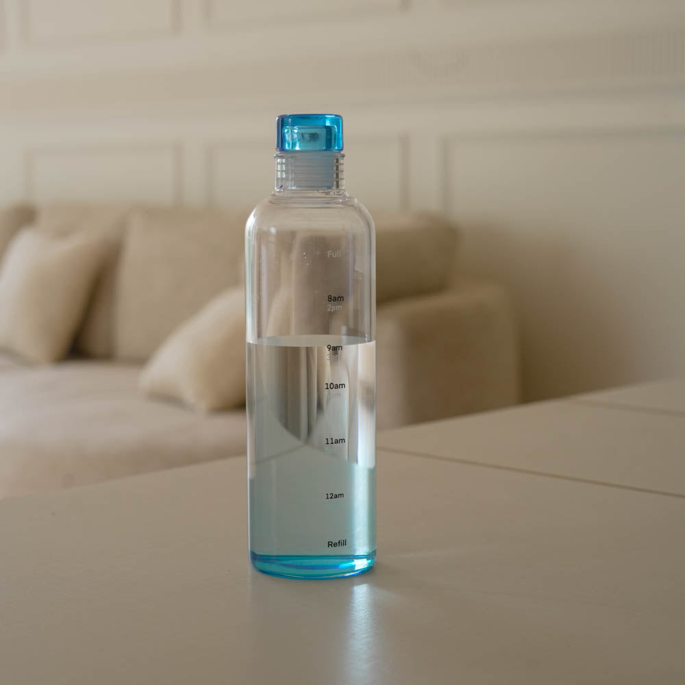 Borosilicate Glass Water Bottle (500ml) – 4 color options