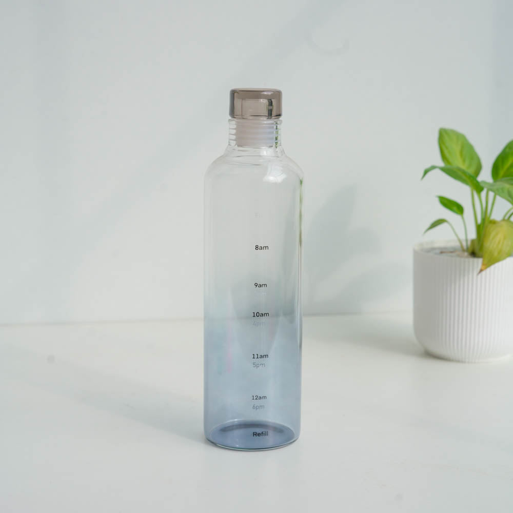 Borosilicate Glass Water Bottle (500ml) – 4 color options