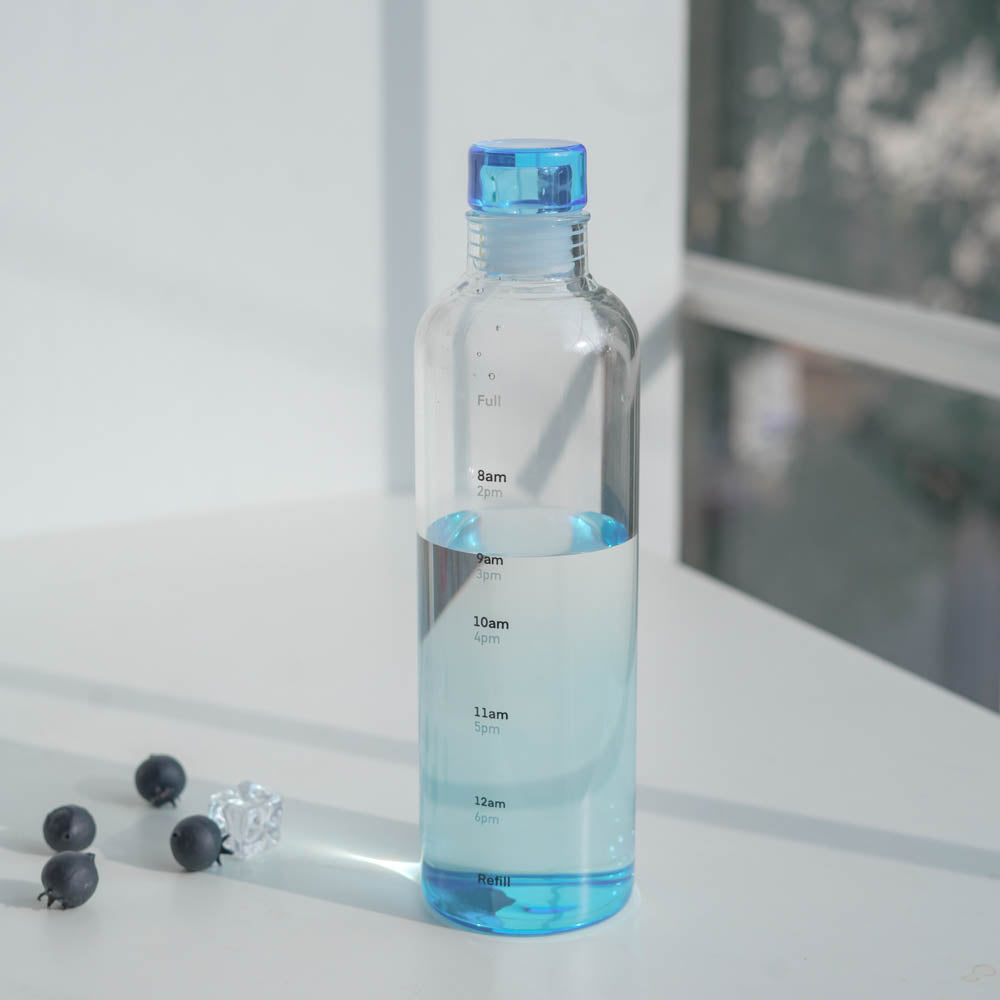 Borosilicate Glass Water Bottle (500ml) – 4 color options