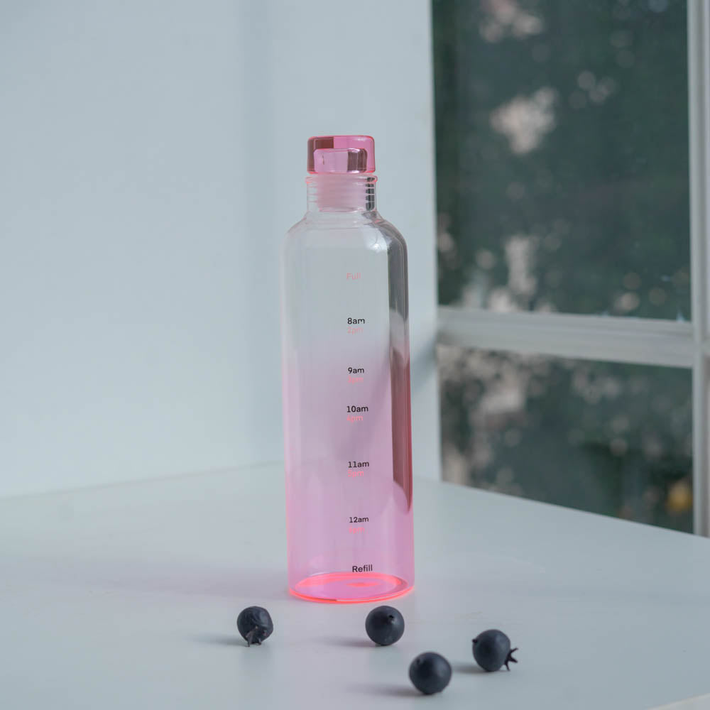 Borosilicate Glass Water Bottle (500ml) – 4 color options