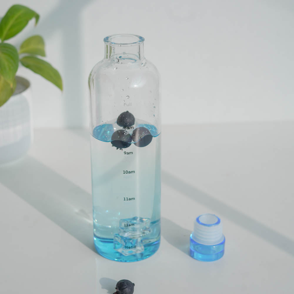 Borosilicate Glass Water Bottle (500ml) – 4 color options