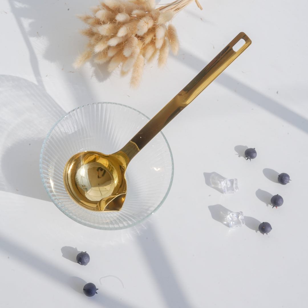 Set of 3 Serving Ladles with Oil Separator | Extra Large | Stainless Steel