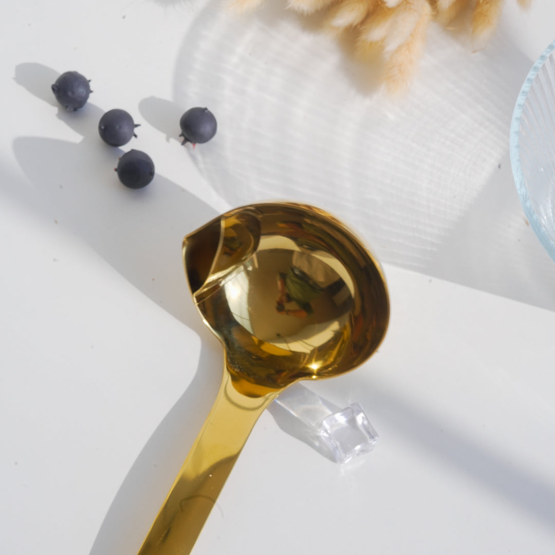 Set of 3 Serving Ladles with Oil Separator | Extra Large | Stainless Steel