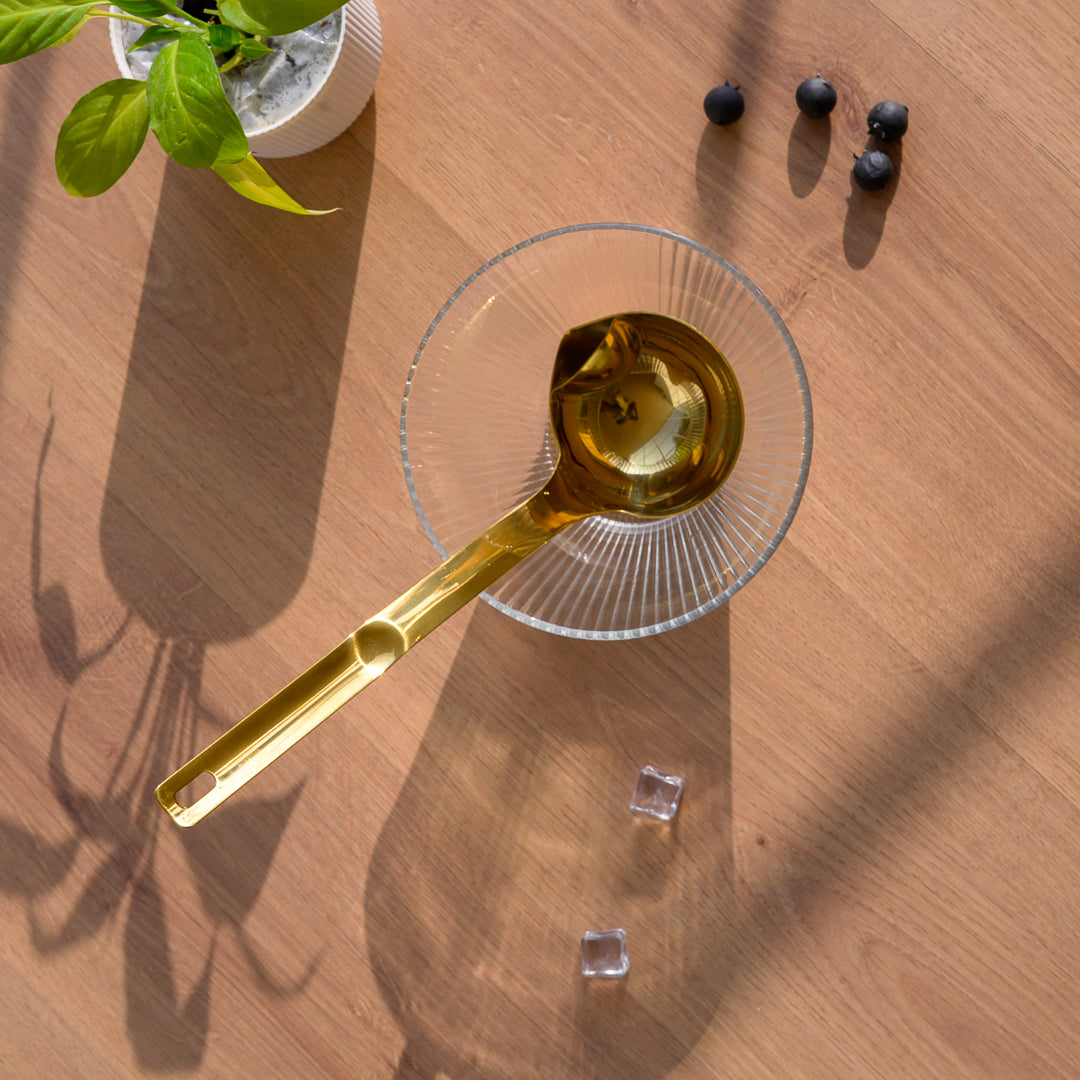 Set of 3 Serving Ladles with Oil Separator | Extra Large | Stainless Steel