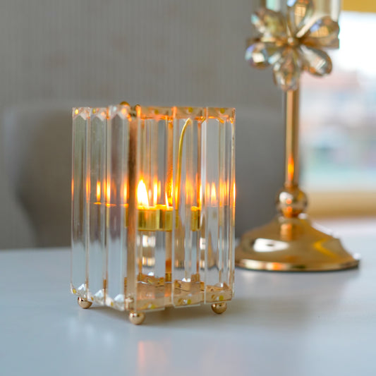 Fluted Glass Cutlery Holder - Multipurpose Stand