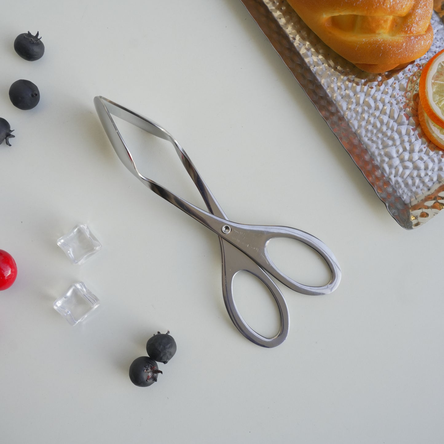 Small Clip Tong | Scissors shape | Gold Silver | Stainless Steel