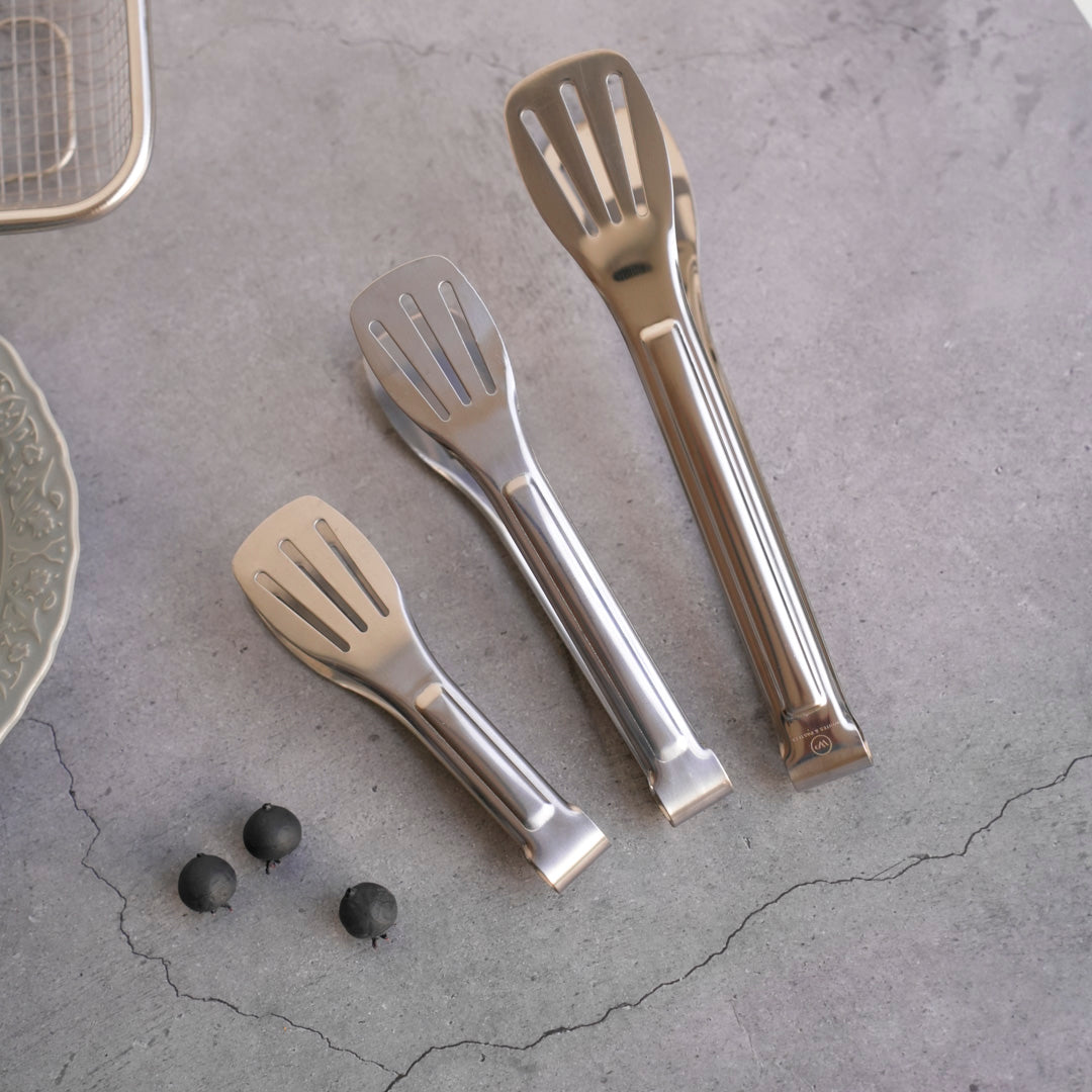 Classic Multipurpose Tong | 4 sizes | Gold & Silver | Stainless Steel
