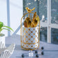 Cutlery Stand - Large size - White & Gold - Multipurpose Dining and Home Decor Organizer