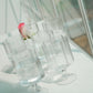 Floral Ribbed Stem Glass Set | Luxury Borosilicate Drinkware
