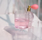 Floral Ribbed Stem Glass Set | Luxury Borosilicate Drinkware