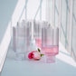 Floral Ribbed Tall Cocktail Glass Set | Luxury Borosilicate Drinkware
