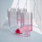 Floral Ribbed Tall Cocktail Glass Set | Luxury Borosilicate Drinkware
