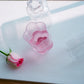 Floral Ribbed Tall Cocktail Glass Set | Luxury Borosilicate Drinkware