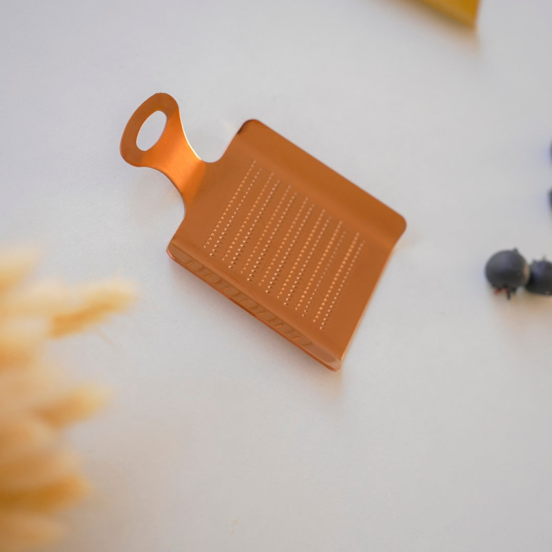 Mini Grater for Ginger, Garlic & Lemon Zest |  Stainless Steel | Gold | Silver | Rose Gold
