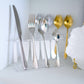 Cutlery Set - 304 Stainless Steel - Set of 24 - Silver