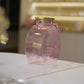 Borosilicate Glass Water Jug with Gold Lid – 2500 ml | Pink