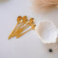 Gold Dessert & Tea Spoons |Set of 6 & 12 |Chrysanthemum Flower