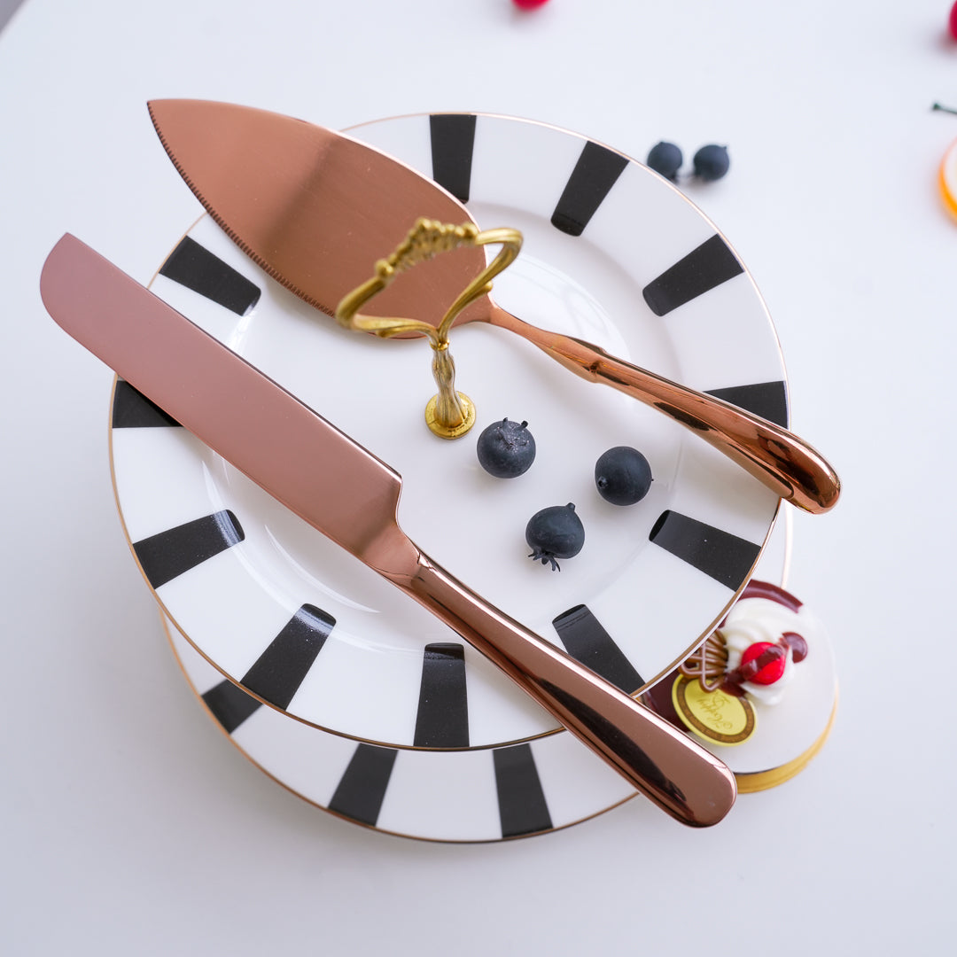 Cake Shovel and Knife Set - Gold, Silver & Rose Gold option