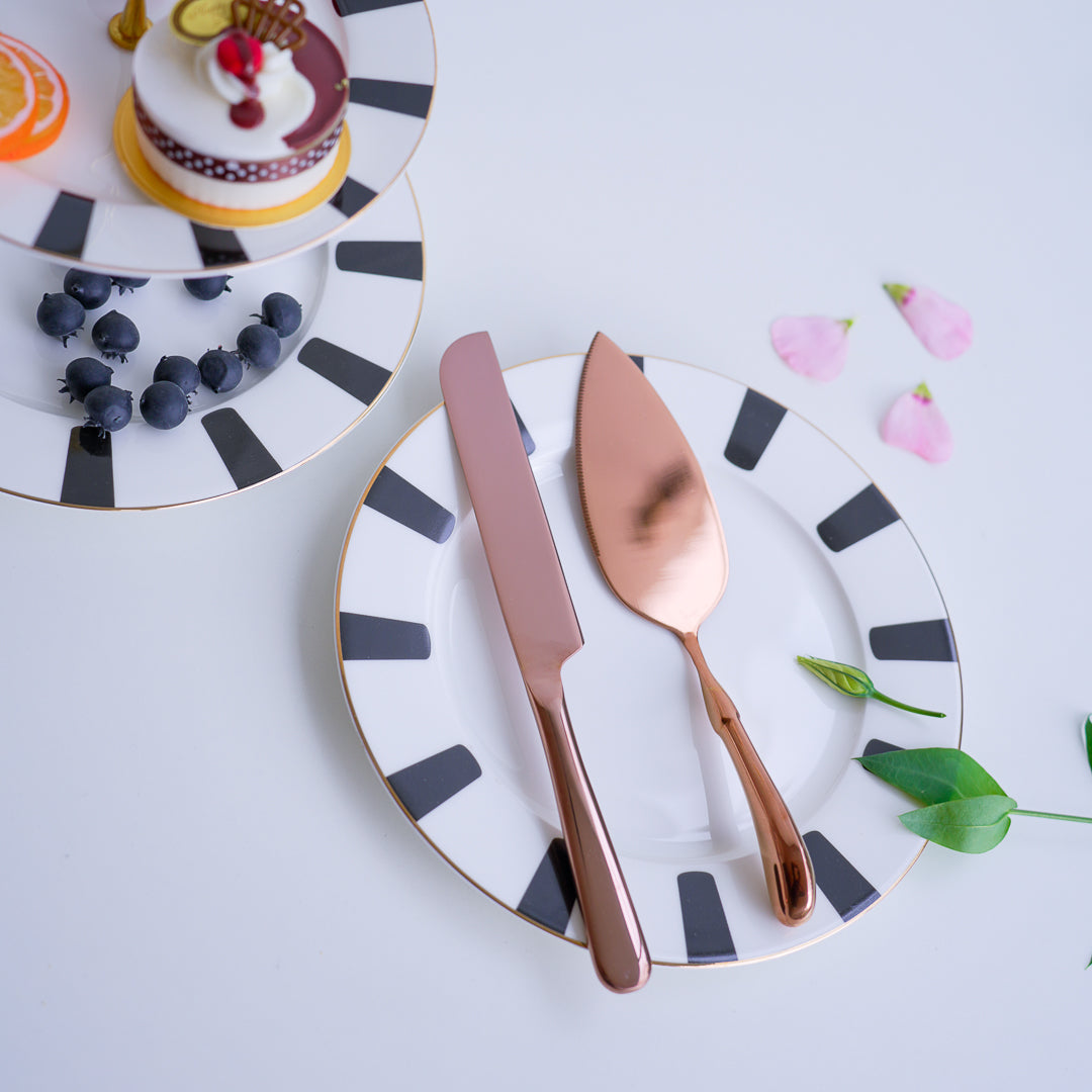 Cake Shovel and Knife Set - Gold, Silver & Rose Gold option