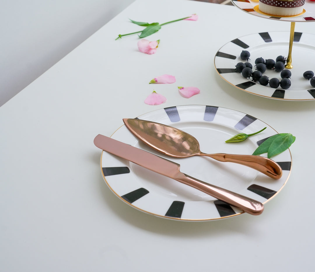 Cake Shovel and Knife Set - Gold, Silver & Rose Gold option