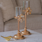 Luxury gold candle stand for coffee table decoration