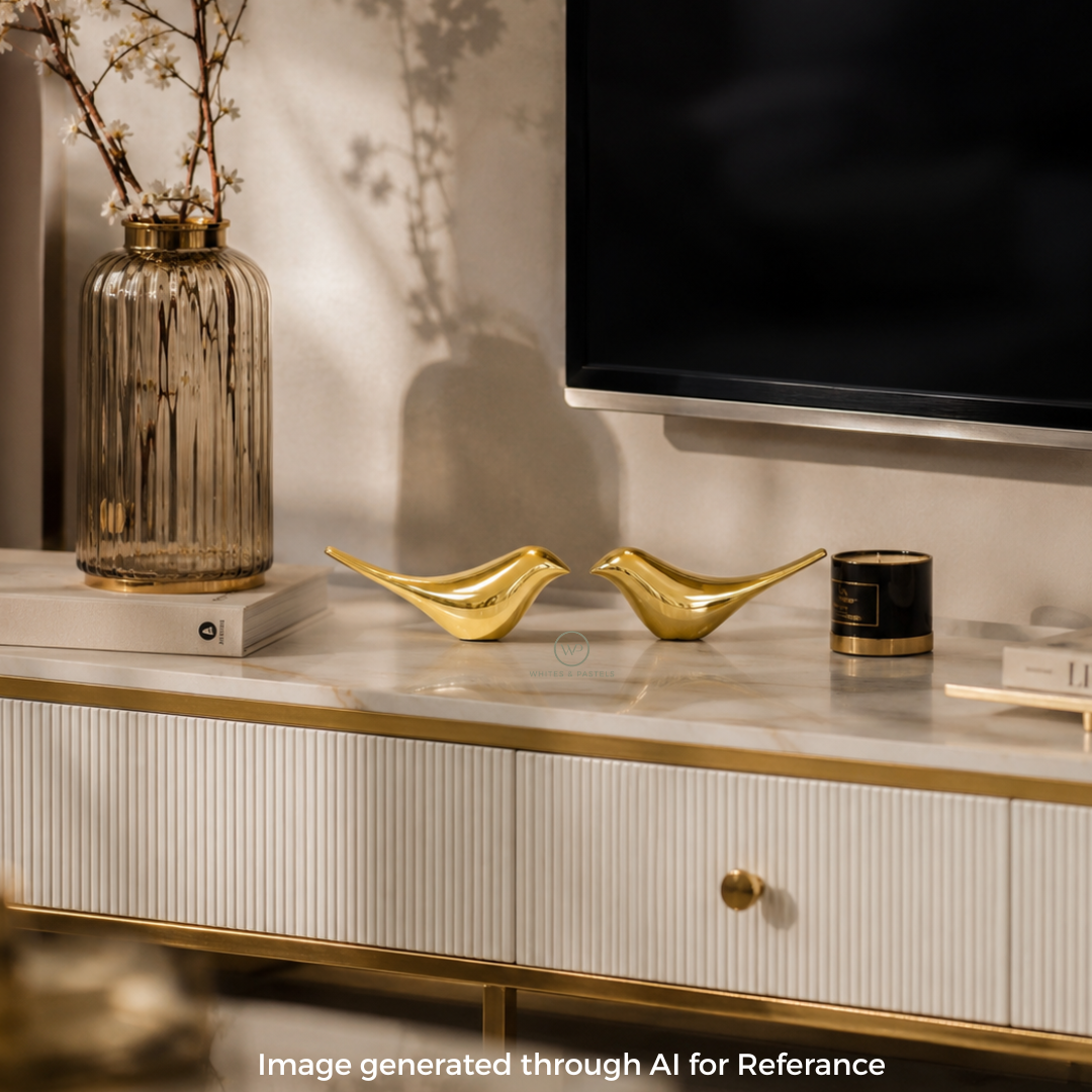 Luxury bird figurines for coffee table styling