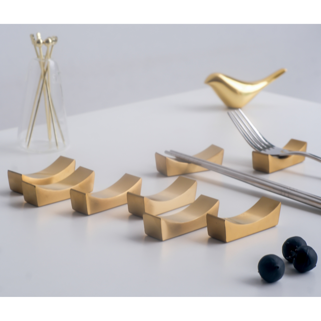 Chopstick Holders & Spoon Rest Set - Fine Dining Essentials (Set of 4, 6, 8)