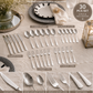 set of dinner spoons, dinner forks, dessert spoon and forks and knifes