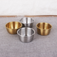 Mini stainless steel condiment bowls 40ml and 70ml sizes