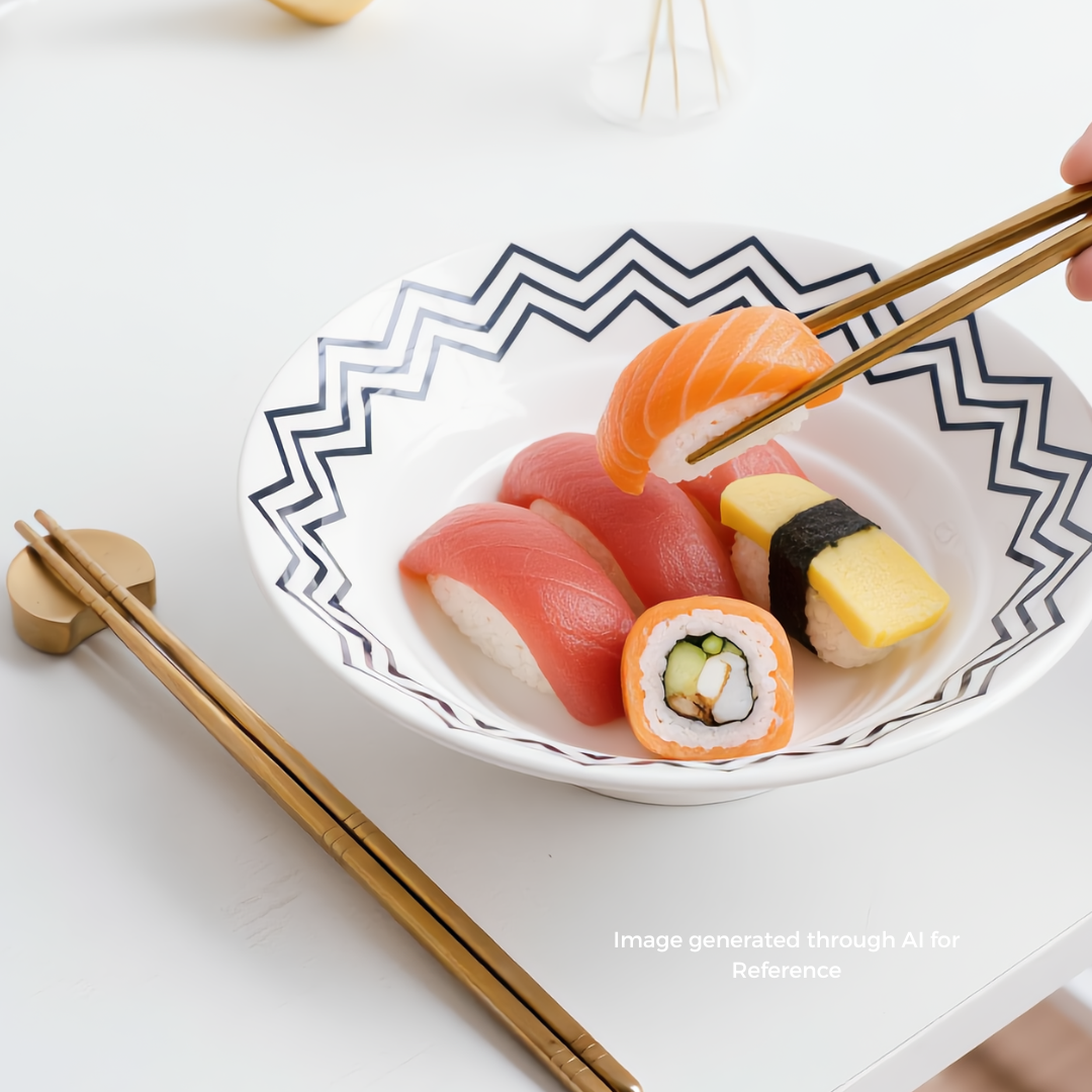 Exotic Food with Chopsticks