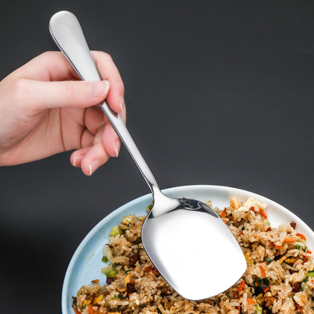 Gold Spatula for Serving Dry Dishes - 22 cm - Stainless Steel