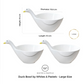 Creative Duck-Shaped Food Bowls – Medium & Large