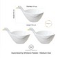 Creative Duck-Shaped Food Bowls – Medium & Large