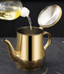 Small Tea Pot Jug & Oil Dispenser – 500ml | Gold Stainless Steel