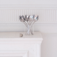 Premium gold spoon fork set ideal for enjoying cakes, pastries, mousse, ice cream and desserts.