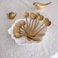Gold tableware spoon set for luxury dining and gifting